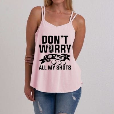 Golf Dont Worry Ive Taken All My Shots Women's Strappy Tank