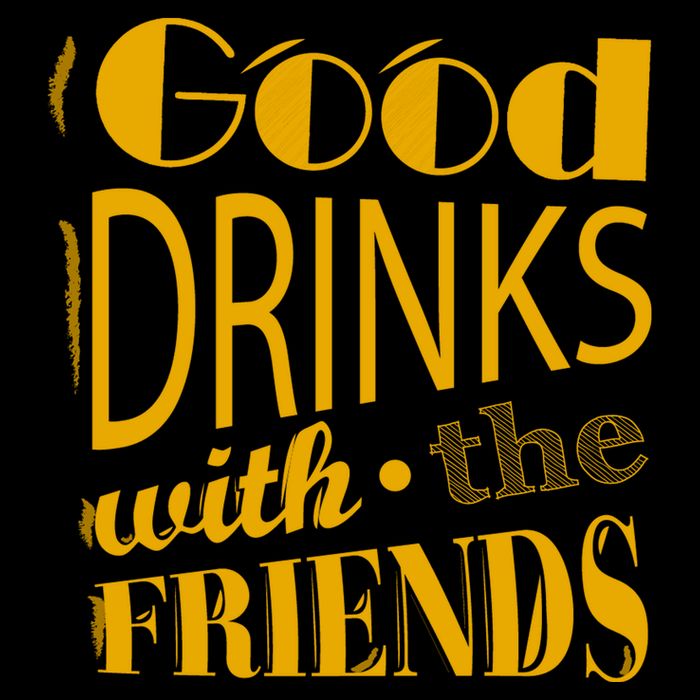 Good Drinks With The Friends Cooling Performance Crew T-Shirt