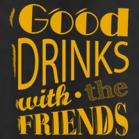 Good Drinks With The Friends Adult Drive Performance Visor