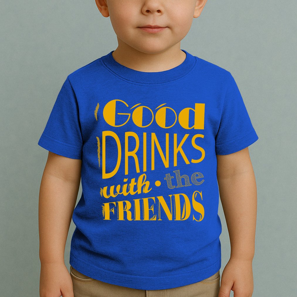 Good Drinks With The Friends Toddler T-Shirt