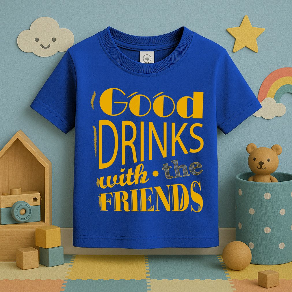 Good Drinks With The Friends Toddler T-Shirt