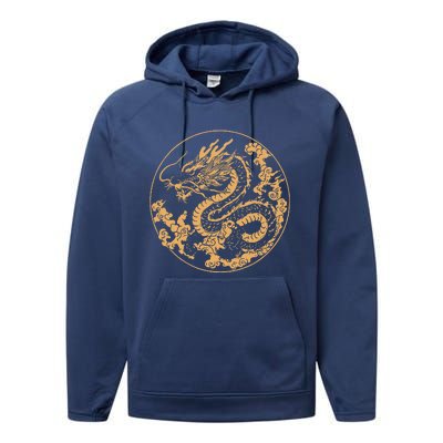 Golden Dragon Year Of The Dragon Performance Fleece Hoodie