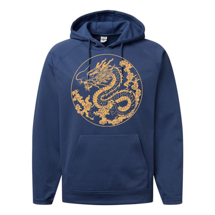 Golden Dragon Year Of The Dragon Performance Fleece Hoodie