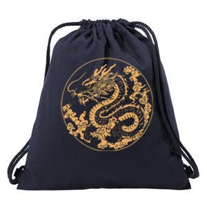 Golden Dragon Year Of The Dragon Drawstring Bag