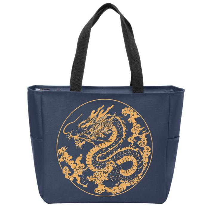 Golden Dragon Year Of The Dragon Zip Tote Bag