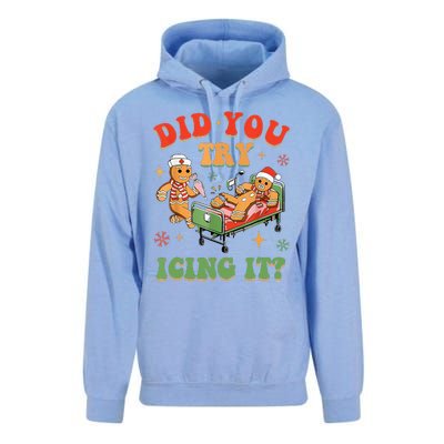 Gingerbread Did You Try Icing It Unisex Surf Hoodie