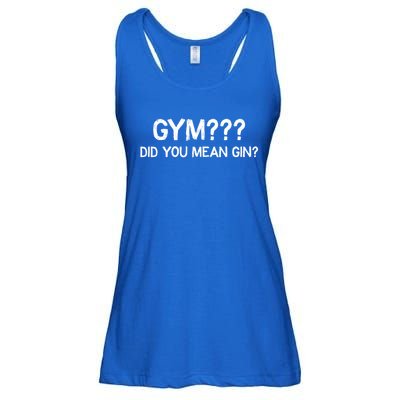 Gym? Did You Mean Gin? Funny Ing Workout Saying Gift Ladies Essential Flowy Tank