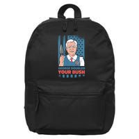 George Doubled Your Bush Funny Garden 16 in Basic Backpack