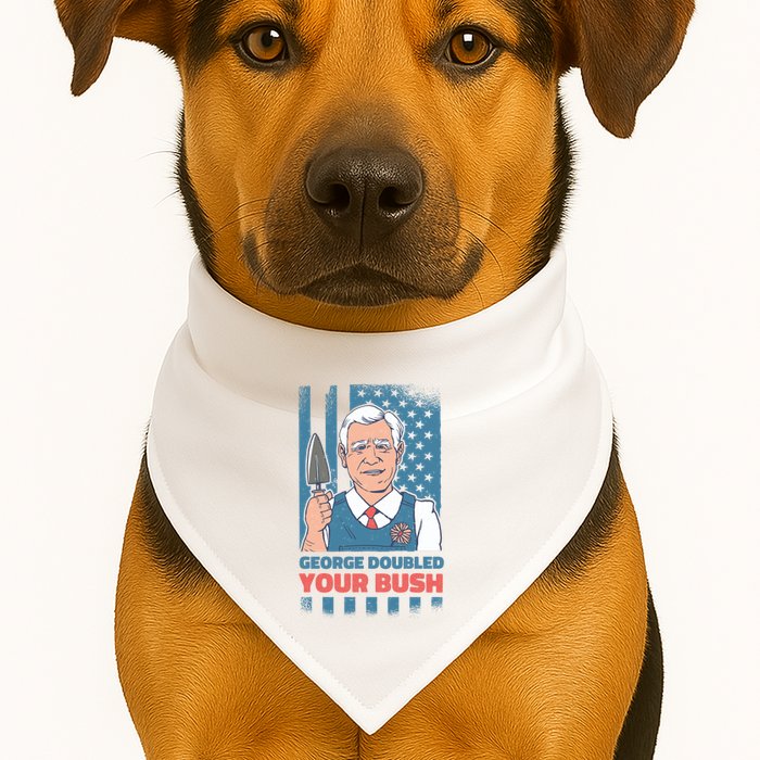 George Doubled Your Bush Funny Garden USA-Made Doggie Bandana