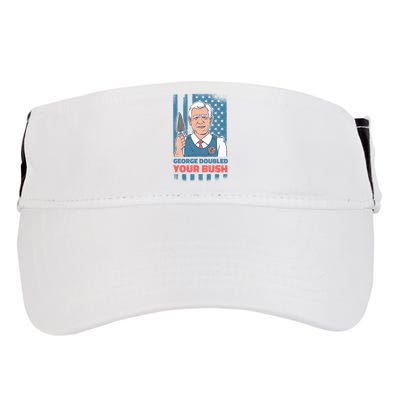 George Doubled Your Bush Funny Garden Adult Drive Performance Visor