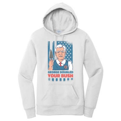 George Doubled Your Bush Funny Garden Women's Pullover Hoodie