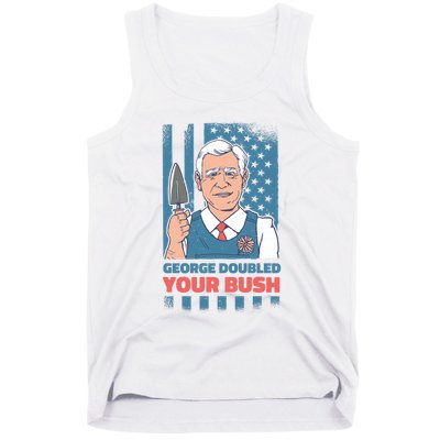 George Doubled Your Bush Funny Garden Tank Top