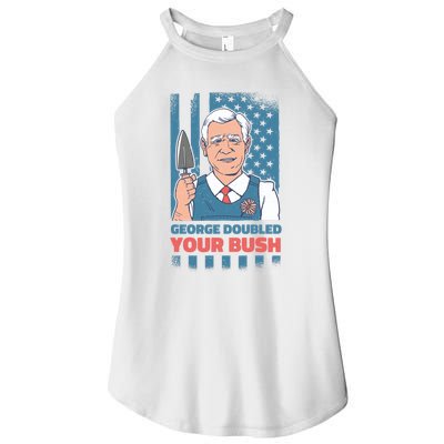 George Doubled Your Bush Funny Garden Women's Perfect Tri Rocker Tank