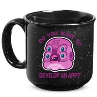 Glootie Do You Want To Develop An App 15oz Campfire Ceramic Mug