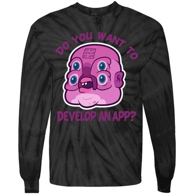 Glootie Do You Want To Develop An App Tie-Dye Long Sleeve Shirt