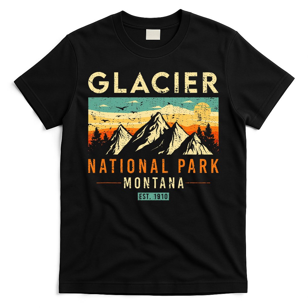 Glacier Est 1910 Montana Vintage Retro National Park T-Shirt