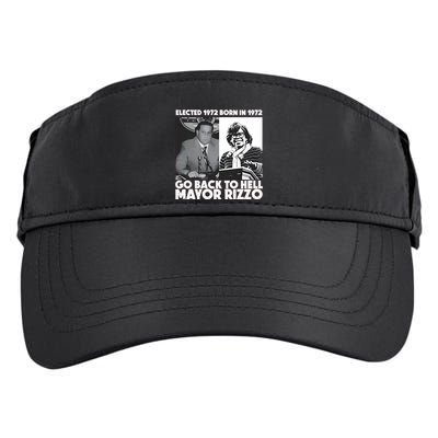 Grimgrimgrim Elected 1972 Born In1972 Go Back To Hell Mayor Rizzo Adult Drive Performance Visor