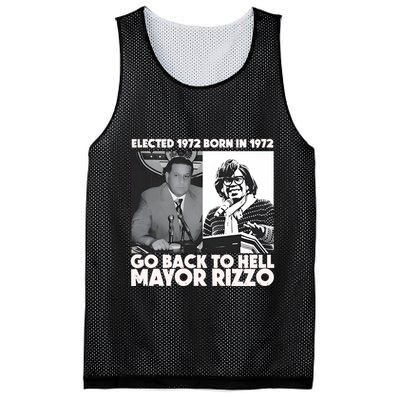 Grimgrimgrim Elected 1972 Born In1972 Go Back To Hell Mayor Rizzo Mesh Reversible Basketball Jersey Tank