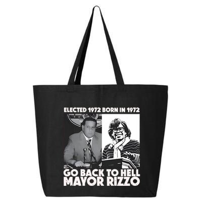 Grimgrimgrim Elected 1972 Born In1972 Go Back To Hell Mayor Rizzo 25L Jumbo Tote