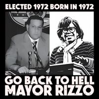 Grimgrimgrim Elected 1972 Born In1972 Go Back To Hell Mayor Rizzo Short Acrylic Beanie