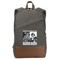 Grimgrimgrim Elected 1972 Born In1972 Go Back To Hell Mayor Rizzo Cotton Canvas Backpack
