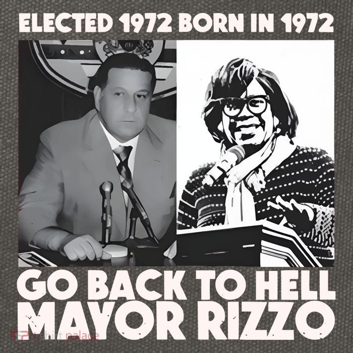 Grimgrimgrim Elected 1972 Born In1972 Go Back To Hell Mayor Rizzo Cotton Canvas Backpack