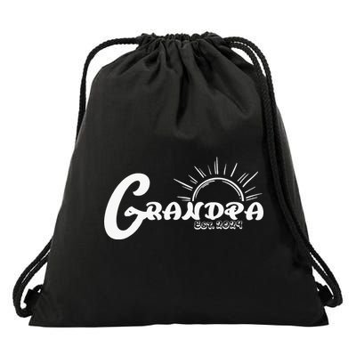 Grandpa Est. 2024 New Granddad Grandfather Drawstring Bag
