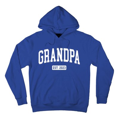 Grandpa Est 2023 New First Time Grandpa Great Gift Hoodie