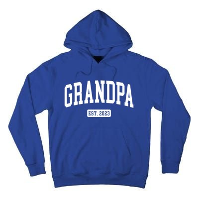 Grandpa Est 2023 New First Time Grandpa Great Gift Tall Hoodie