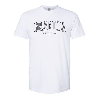 Grandpa Est 2024 Fathers Day Gift Softstyle® CVC T-Shirt