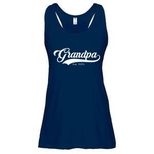 Grandpa Est 2024 Baseball Team Font Ladies Essential Flowy Tank