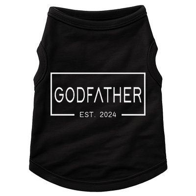 Godfather Est 2024 First Time Godfather FatherS Day Doggie Tank