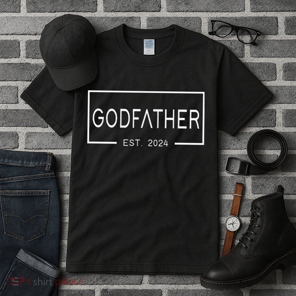Godfather Est 2024 First Time Godfather FatherS Day Tall T-Shirt
