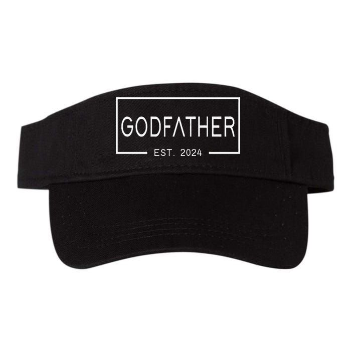 Godfather Est 2024 First Time Godfather FatherS Day Visor