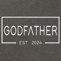 Godfather Est 2024 First Time Godfather FatherS Day Cotton Canvas Backpack