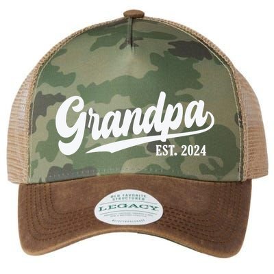 Grandpa Est 2024 Legacy Tie Dye Trucker Hat