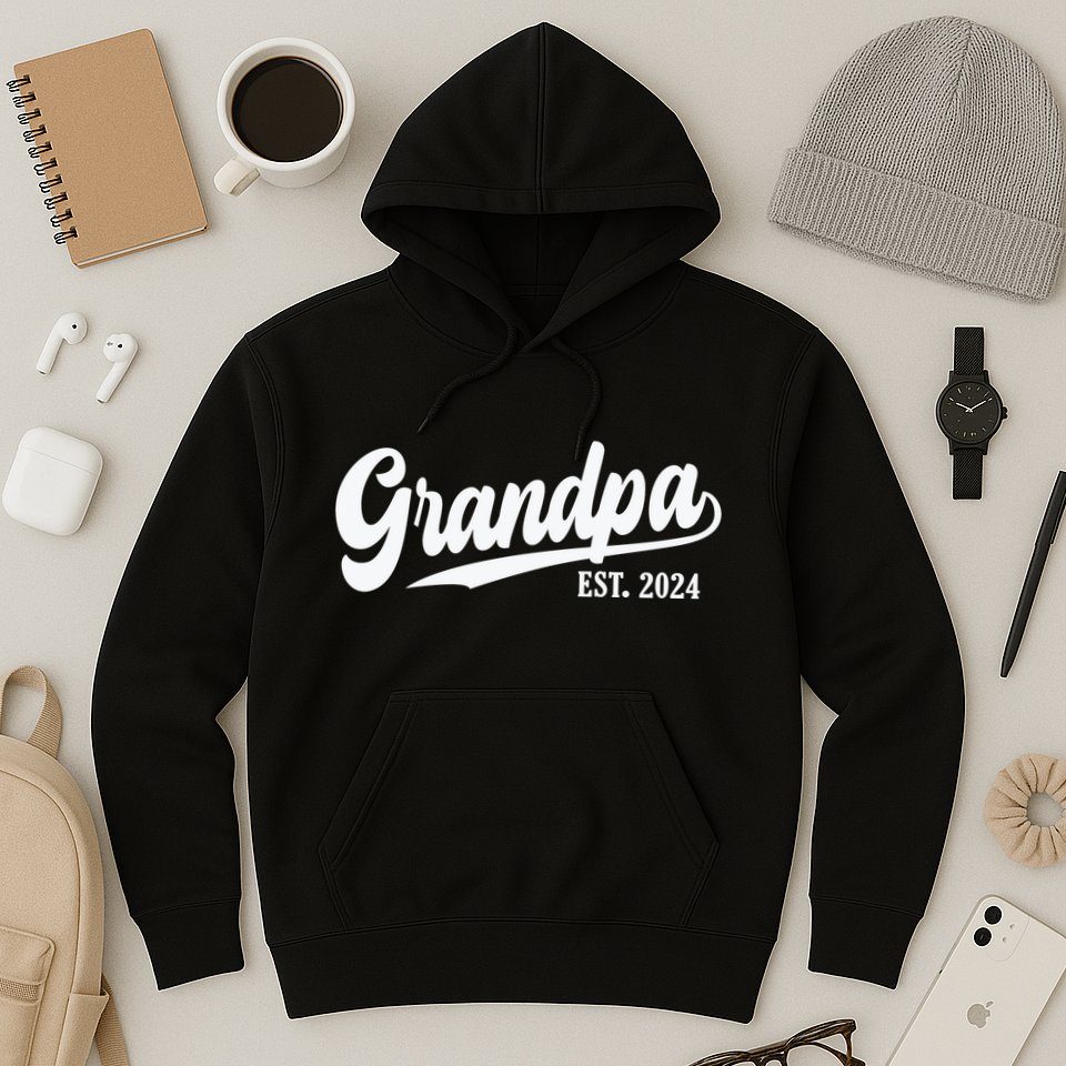 Grandpa Est 2024 Hoodie