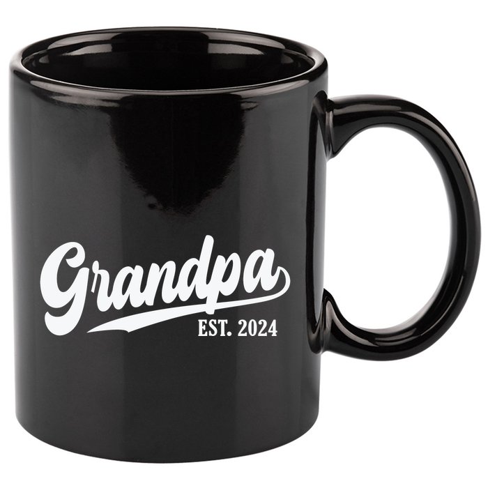 Grandpa Est 2024 11oz C Handle Ceramic Mug