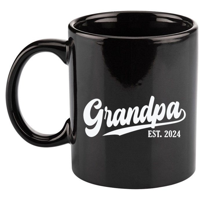 Grandpa Est 2024 11oz C Handle Ceramic Mug