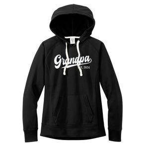 Grandpa Est 2024 Women's Fleece Hoodie