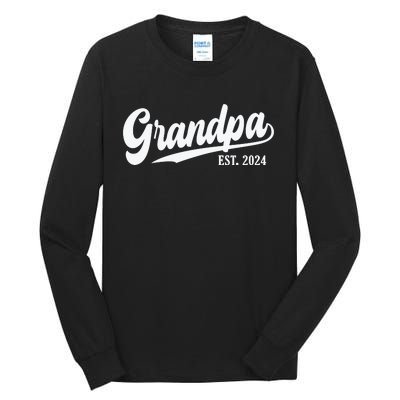 Grandpa Est 2024 Tall Long Sleeve T-Shirt