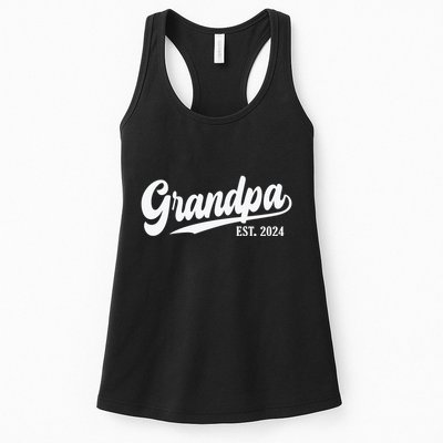 Grandpa Est 2024 Womens Tank Top
