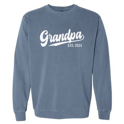 Grandpa Est 2024 Garment-Dyed Sweatshirt