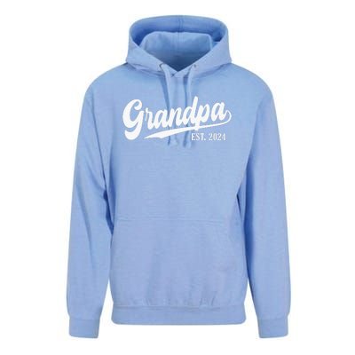 Grandpa Est 2024 Unisex Surf Hoodie