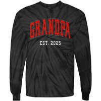 Grandpa Est 2025 Tie-Dye Long Sleeve Shirt