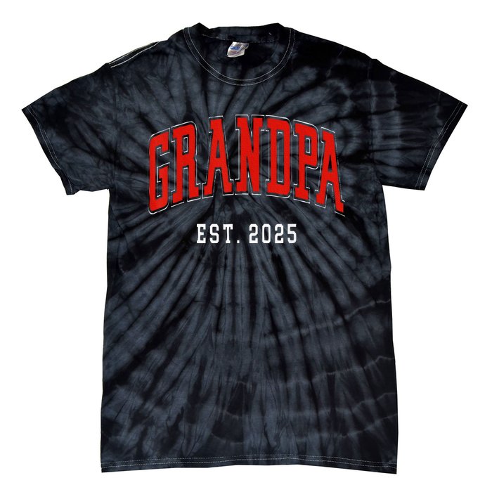 Grandpa Est 2025 Tie-Dye T-Shirt