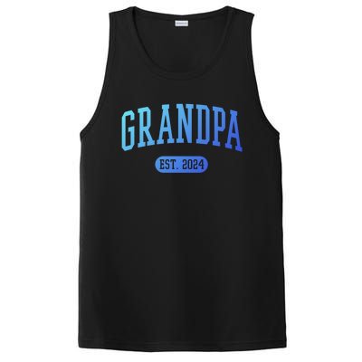 Grandpa Est 2024 Vintage Funny Gift PosiCharge Competitor Tank