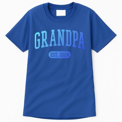 Grandpa Est 2024 Vintage Funny Gift Tall T-Shirt