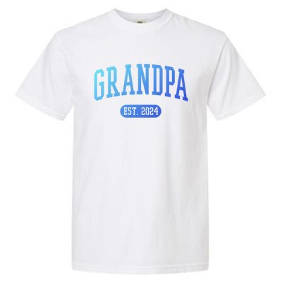 Grandpa Est 2024 Vintage Funny Gift Garment-Dyed Heavyweight T-Shirt