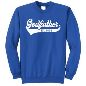 Godfather Est 2024 New Godfather Funny FatherS Day Gift Sweatshirt